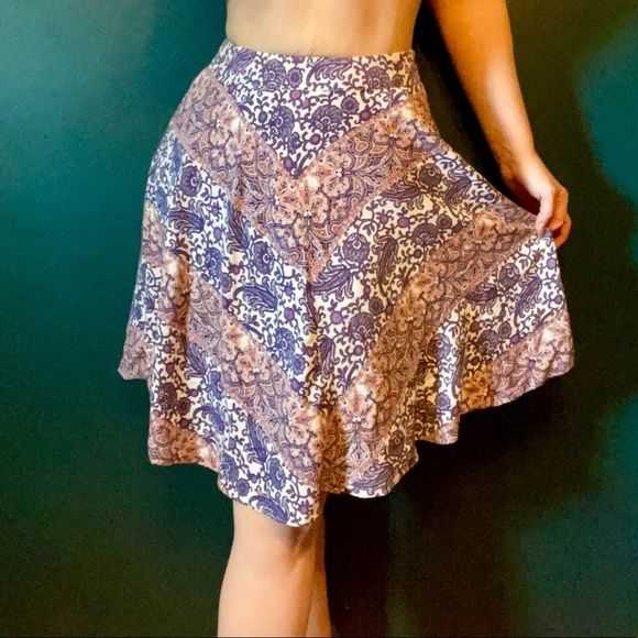 A-line paisley swing skirt - Picture 1 of 4
